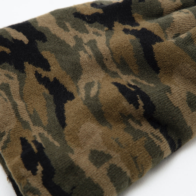 Ribbed camouflage beanie