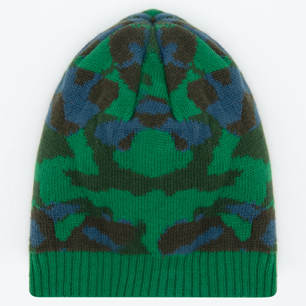 Ribbed camouflage beanie