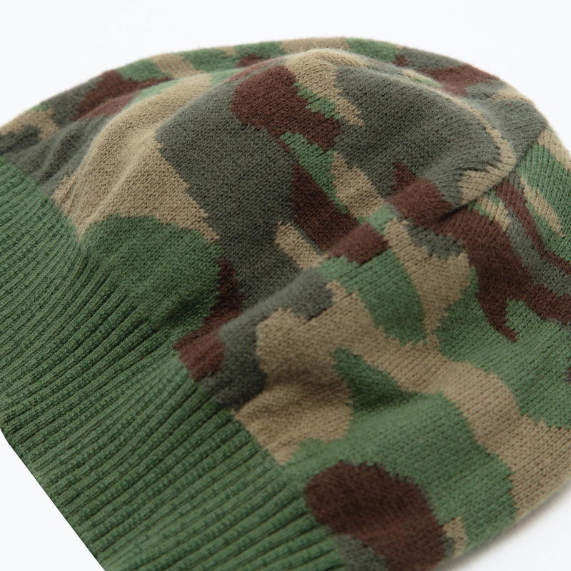 Ribbed camouflage beanie