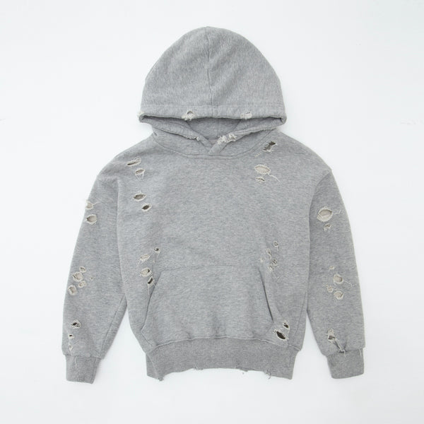 Printed cotton-terry hoodie