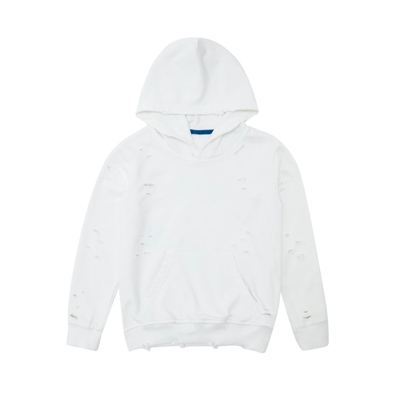 Printed cotton-terry hoodie