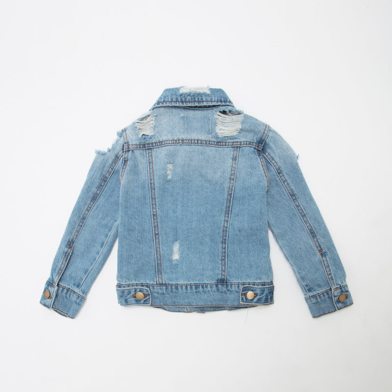 Pin My Heart distressed Denim Jacket