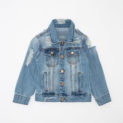 Pin My Heart distressed Denim Jacket