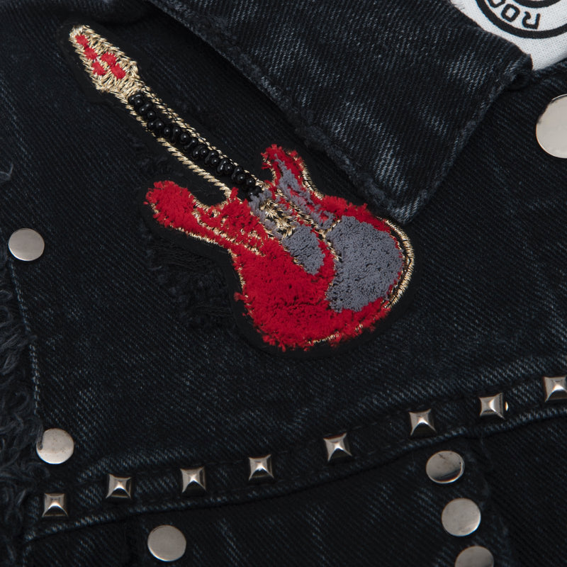 The Patch embellished denim jacket