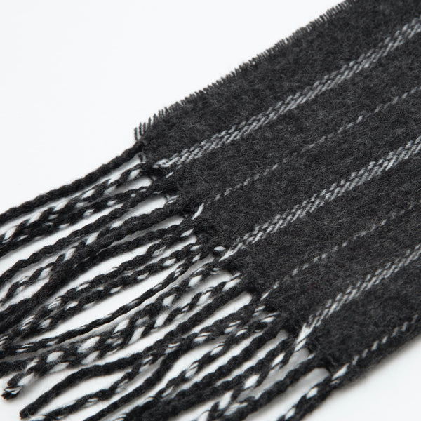 Striped Fringed scarf