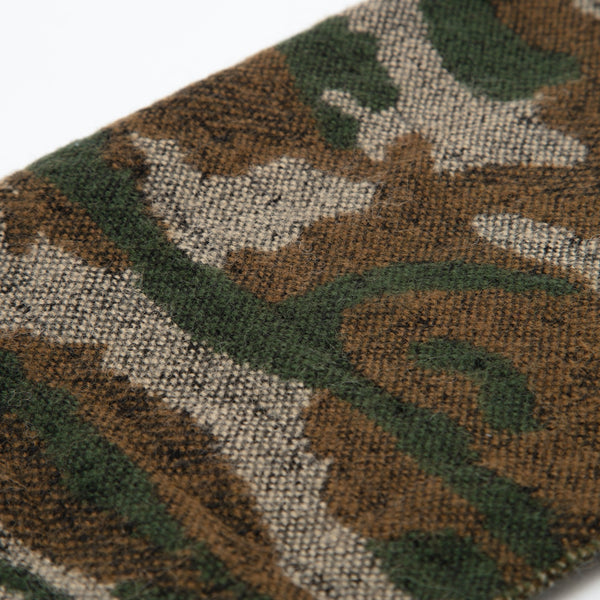 Printed camouflage scarf