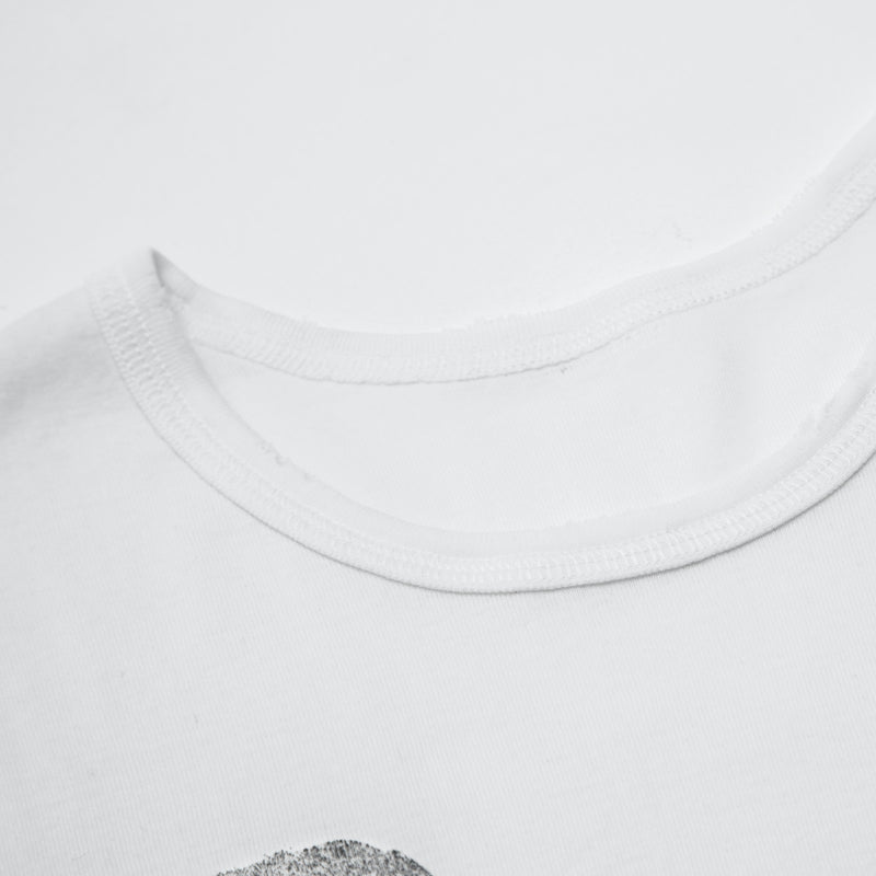 Printed washed-cotton jersey T-shirt